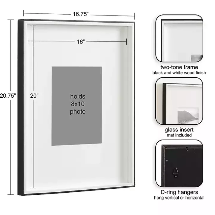 Black Gibson 3-pc. Gallery Frame Set, 16x20 in.