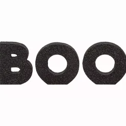 Black Glitter Boo Tabletop Blocks, Set of 3