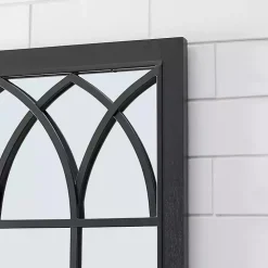 Black Grandview Arched Frame Mirror