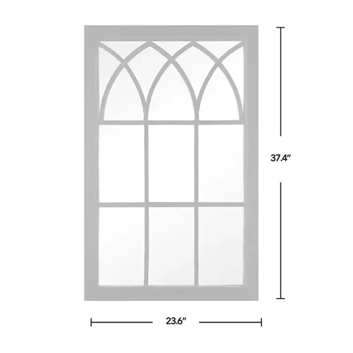 Black Grandview Arched Frame Mirror