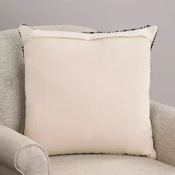Black Hemlock Woven Pillow