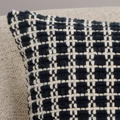 Black Hemlock Woven Pillow