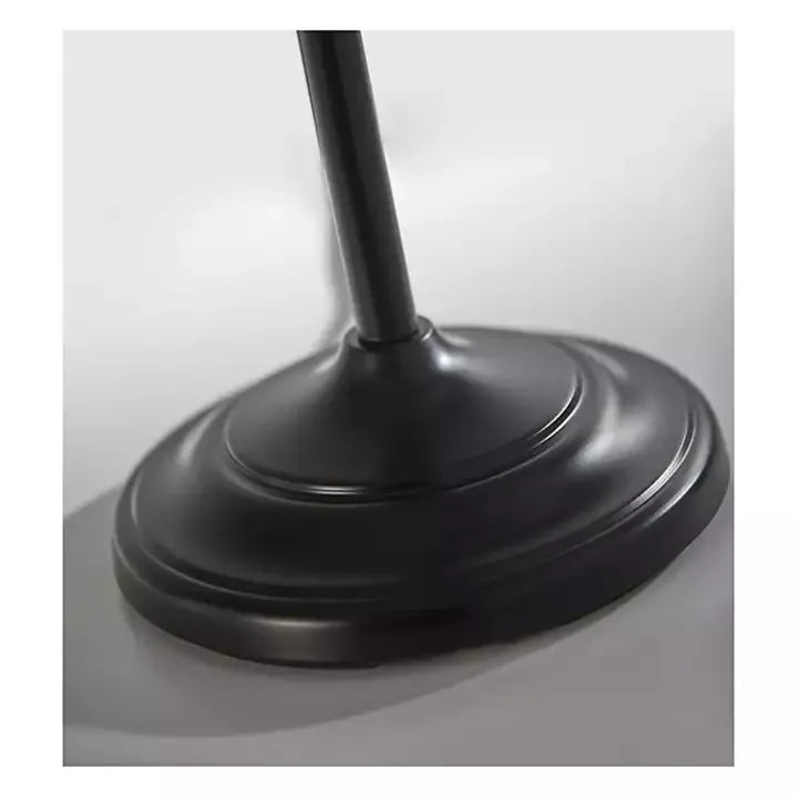 Black Herringbone Floor Lamp