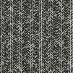 Black Herringbone Outdoor Pillows, Set of 2