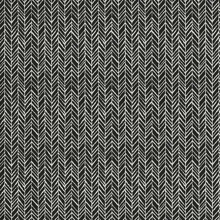 Black Herringbone Outdoor Pillows, Set of 2