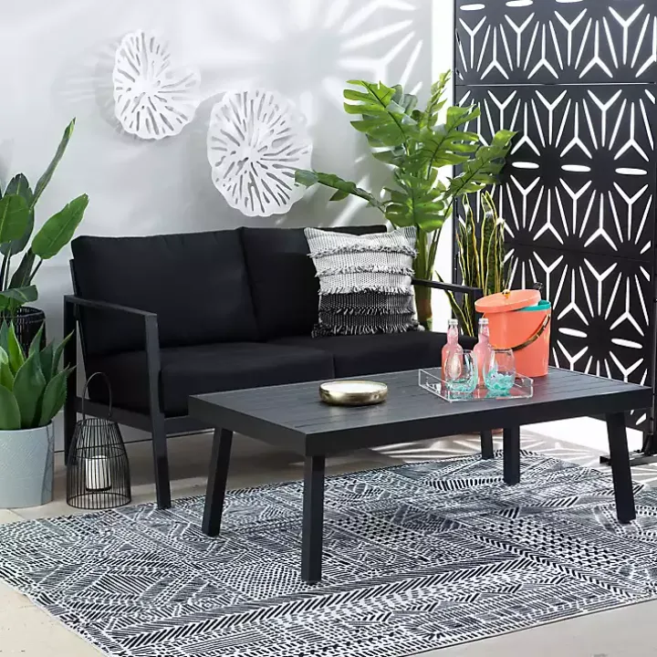 Black Holland Outdoor Coffee Table