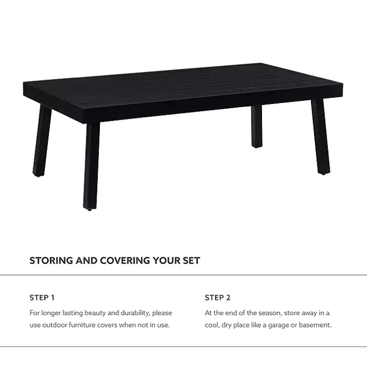 Black Holland Outdoor Coffee Table