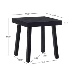 Black Holland Outdoor Side Table