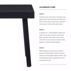 Black Holland Outdoor Side Table