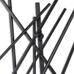 Black Icilio Abstract Linear Wall Plaque