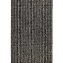 Black Intertwine Indoor/Outdoor Area Rug, 7x9