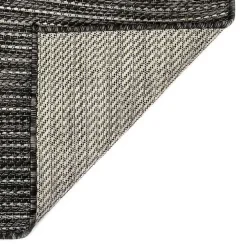 Black Intertwine Indoor/Outdoor Area Rug, 7x9