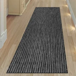 Black Intertwine Indoor/Outdoor Runner