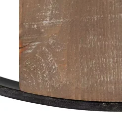 Black Ladd Natural Wood Wall Clock