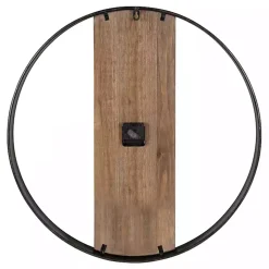 Black Ladd Natural Wood Wall Clock
