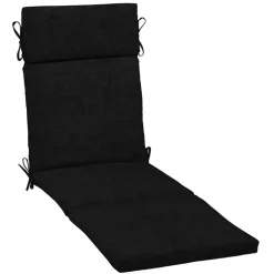 Black Leala Outdoor Chaise Cushion
