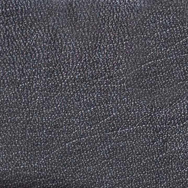 Black Leather and Wood Accent Chair