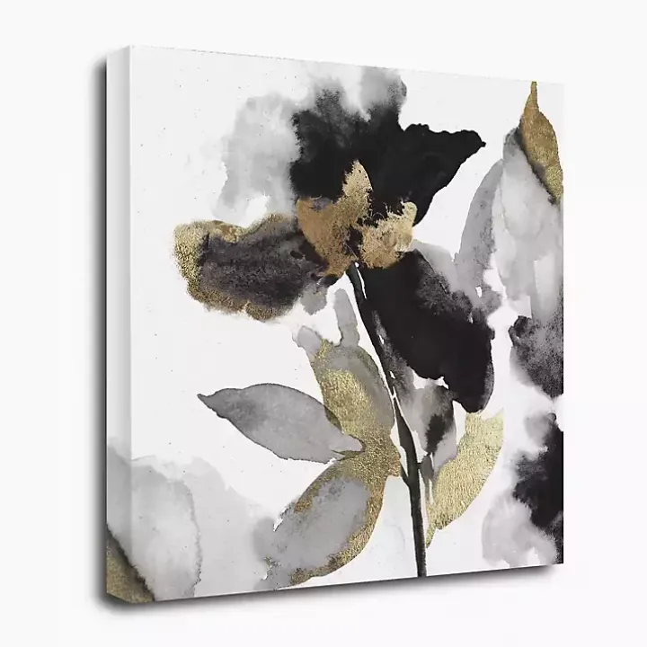Black Leaves II Giclee Canvas Art Print, 30x30 in.