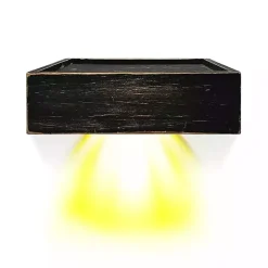 Black LED Floating Shelf with Remote, 7 in.