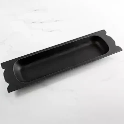 Black Mango Wood Trough Bowl