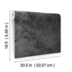 Black Marble Peel & Stick Wallpaper