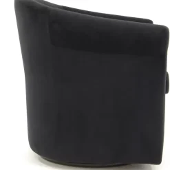 Black Marley Swivel Accent Chair