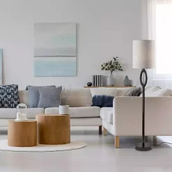 Black Mayfair Open Floor Lamp