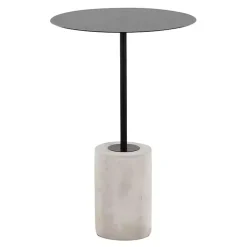 Black Metal & Concrete Janis Cocktail Table