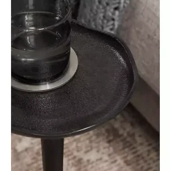 Black Metal Alicia Accent Table