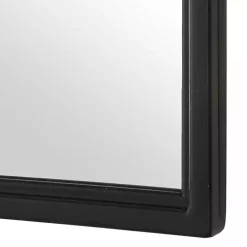 Black Metal Arch Frame Wall Mirror