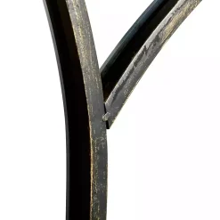 Black Metal Arch Framed Mirror