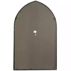 Black Metal Arch Framed Mirror