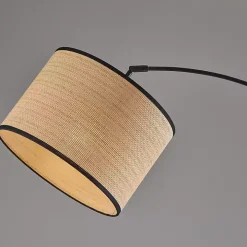 Black Metal Arched Floor Lamp