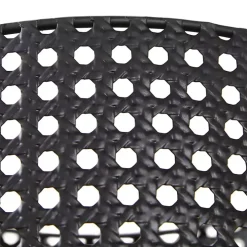 Black Metal Basket Weave Planters, Set of 3
