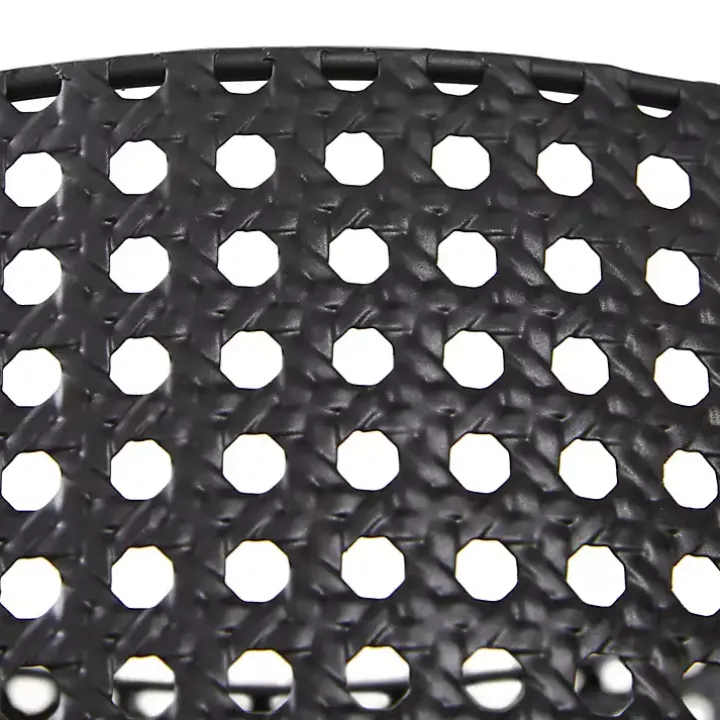 Black Metal Basket Weave Planters, Set of 3
