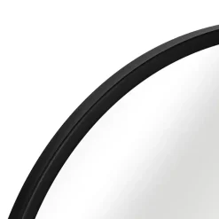 Black Metal Capsule Wall Mirror