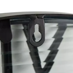 Black Metal Clear Glass Wall Clock