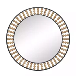 Black Metal Coen Bohemian Wall Mirror