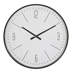 Black Metal Contemporary Wall Clock