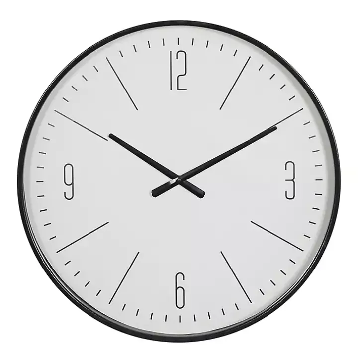 Black Metal Contemporary Wall Clock