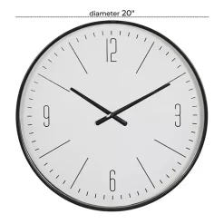 Black Metal Contemporary Wall Clock