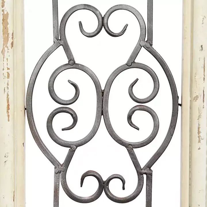 Black Metal Farmhouse Scroll Wall Plaque