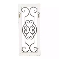 Black Metal Farmhouse Scroll Wall Plaque
