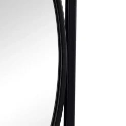 Black Metal Geometric Wall Mirrors, Set of 3