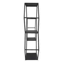 Black Metal Hexagon Wall Shelf