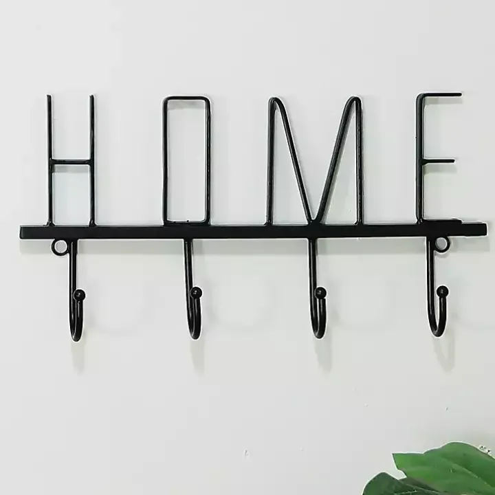 Black Metal Home Wall Hooks