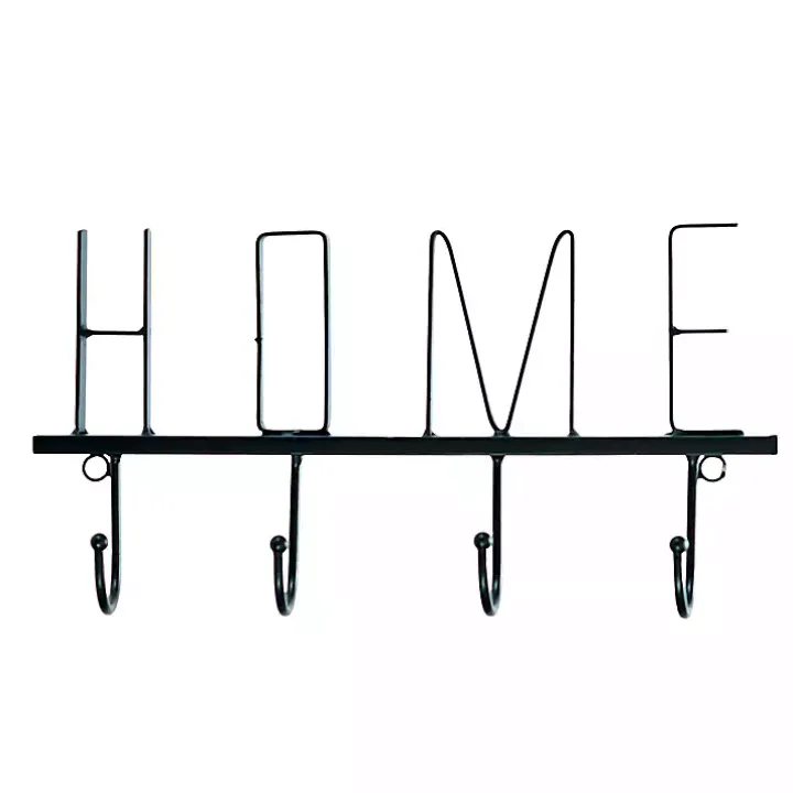 Black Metal Home Wall Hooks