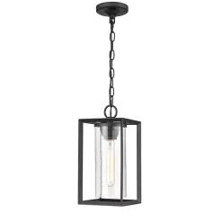 Black Metal Lantern Pendant Light