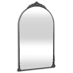 Black Metal Modern Victorian Wall Mirror