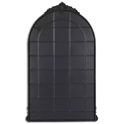 Black Metal Modern Victorian Wall Mirror